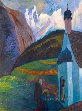 Expresionismo Painting - iglesia Marianne von Werefkin Expresionismo